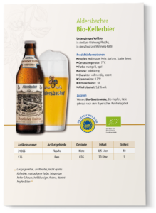 Datenblatt Aldersbacher Bio-Kellerbier Titelbild