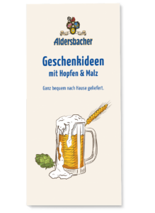 Aldersbacher Geschenkideen Flyer 2023 Titelbild